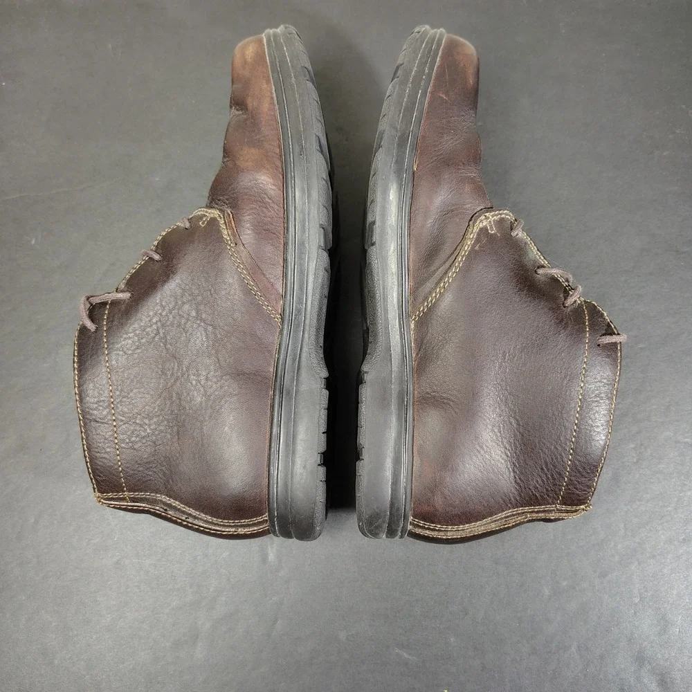 LL Bean Boots Mens 9 Brown Leather Waterproof Chukka 270751 Lace Up Ankle Shoes